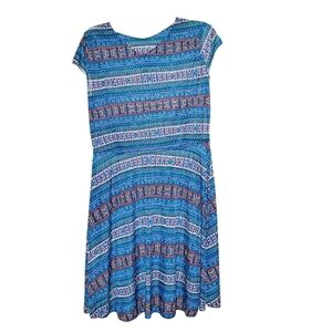 Women Sleeveless Midi Blue Dress Size XXL